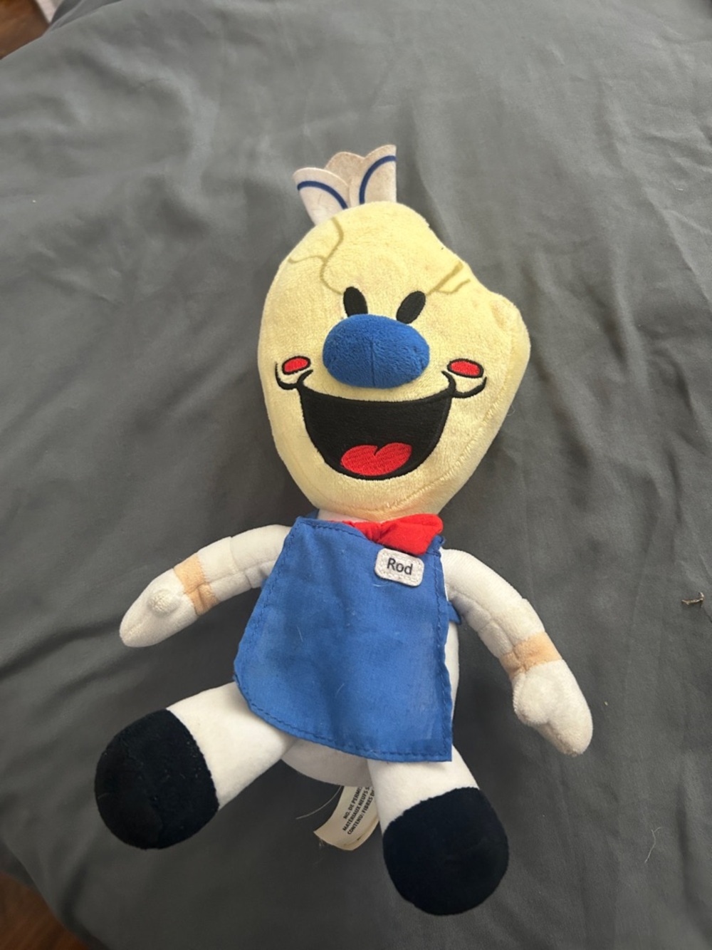 Rod Character Plush Toy - Cream and Blue Kids Stuffed Animal